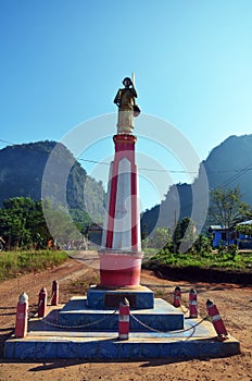 Road in Countryside at Tai Ta Ya Monastery