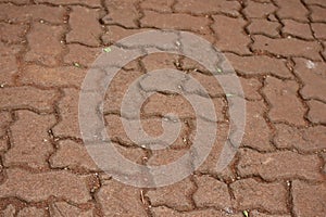 Road covering using block paving