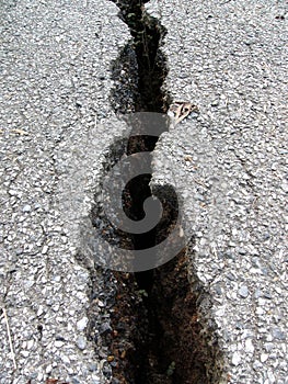 Road crack