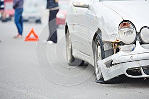 Road crash collision in urban street