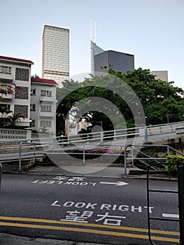 Road cross style from Hong Kong