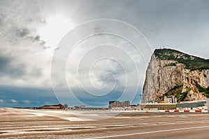 The airport in Gibraltar