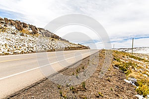 Road Cusco- Puno, Peru,South America. Sacred Valley of the Incas.