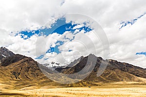 Road Cusco- Puno, Peru,South America. Sacred Valley of the Incas.