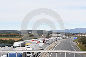 A road cut by strike