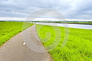 Road, Dam and Canal in Holland