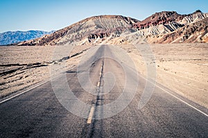 Road through Death Valley