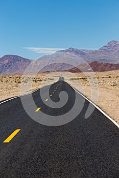 Road through Death Valley USA