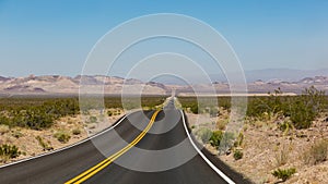 Road through Death Valley USA