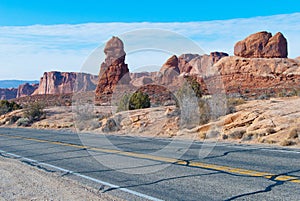 Road in desert