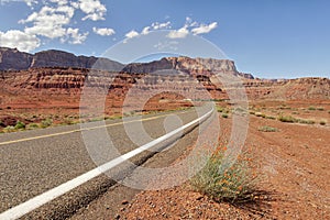 Road in the desert of Arizona