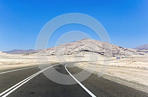 Road through the desert