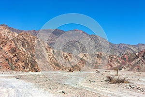 Road in desert in Egypt