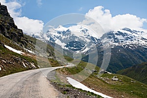 Road in French Alps