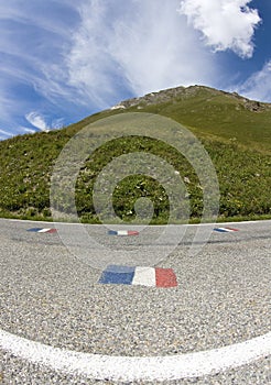 Road, in the French Alps.