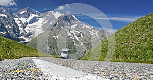 Road in french Alps. France. photo