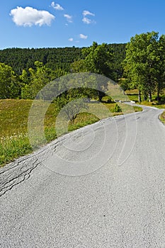 Road in French Alps