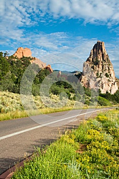 Road through Garden Of The Gods