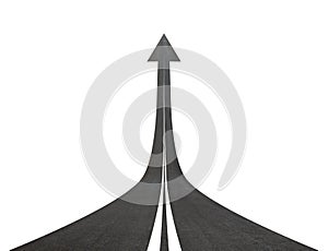 Road going up llike arrow