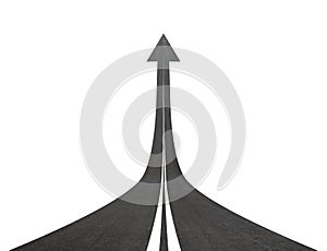 Road going up llike arrow