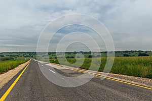 road on the Golan Heights in Israel