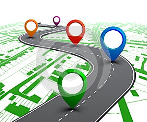 Cesty navigácia na mesto. auto cesty ulice diaľnica plán infografiky vektor 