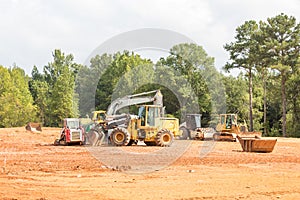 Road Grading Equipment on Site