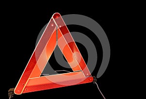 Road hazard warning triangle