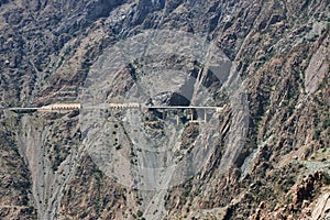 The road of Hejaz Mountains close Taif city in Makkah Province, Saudi Arabia