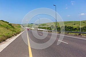 Road Highway Entrance Ramp Landscape