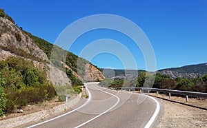Road between the hills, Buggerru, Sardinia.