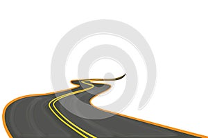 Road icon isolated goal concept icon vector image