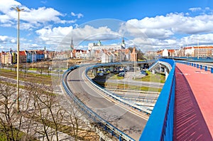 Road infrastructure in Szczecin.