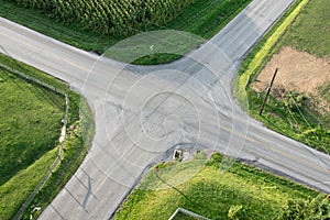 Road Intersection Aerial