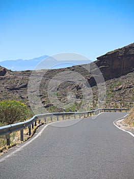 Road at the Island of Gran Canaria