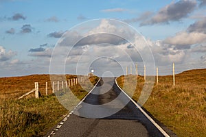 A Road on the Island of North Uist in the Western Isles