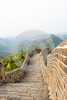 road in Jinshanling Great Wall