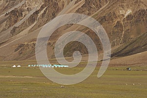 Road journey between Manali and Leh in Ladakh, India