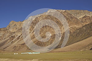 Road journey between Manali and Leh in Ladakh, India