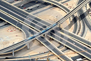 Road junction in Dubai