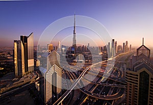 Road junctions in Dubai