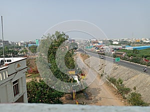 Road of Karimnagar telanagana india