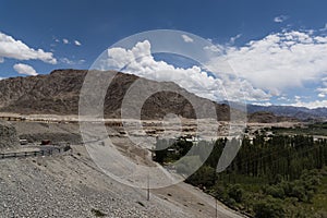 Road through Ladakh landscape