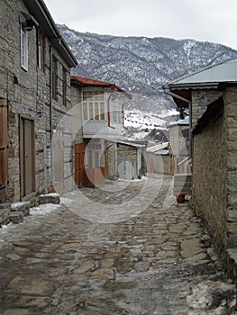 Road in Lahic, Azerbaijan