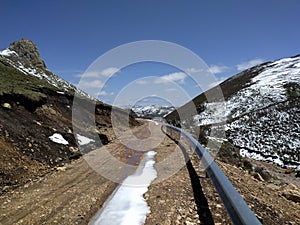 Road in Langmusi, Sichuan, China.