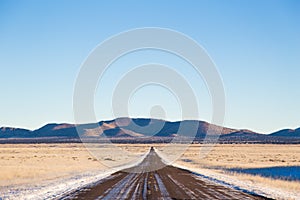 Road leading into distance 