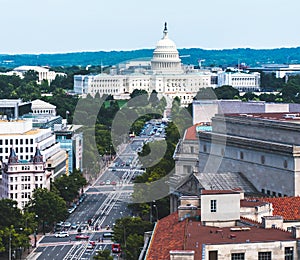 Road leading to capital building