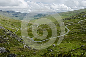 Road leading to the Healy Pass, Ireland, Europe