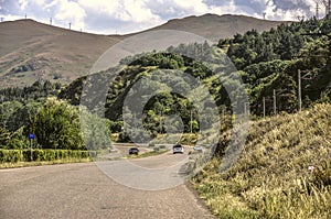 The road leading to the high-mountain lake Sevan in Gegharkunik region of Armenia