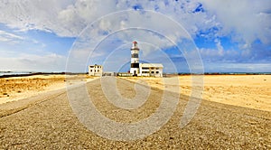 Road leading to a lighthouse